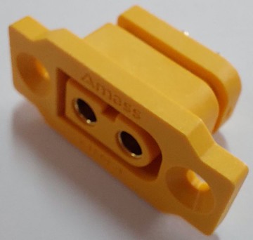 AMASS XT60E-F 母頭  可固定電池接口連接器 鍍金香蕉插頭-10入(含稅)【佑齊企業 iCmore】