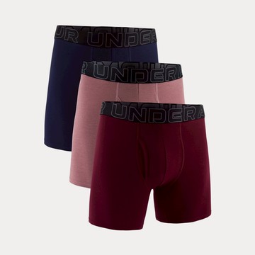 UA 男 Perf Cotton 6吋四角褲(3入) 人氣新品