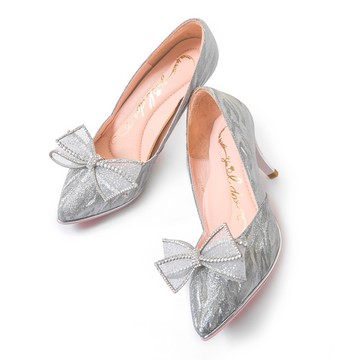 2WAY浪漫星空細跟婚鞋 銀河灰 WD-02GY (版型偏大)