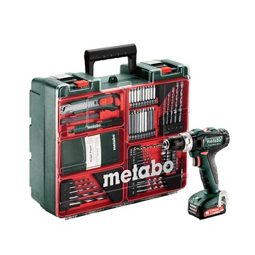 metabo 德國美達寶 12V鋰電震動電鑽套組PowerMaxx SB 12 SET(2.0Ah+配件組)