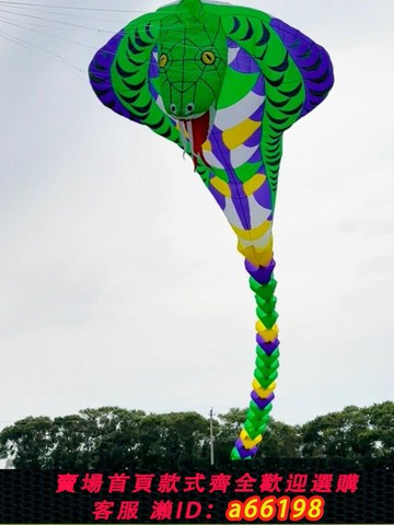 【台灣公司 可開發票】18米軟體眼鏡蛇風箏 可單飛可掛飛