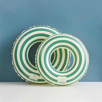 愛多爾新款兒童加厚條紋游泳圈充氣水上玩具寶寶腋下圈網紅游泳圈