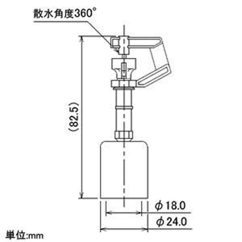 中華のおせち贈り物 ミニスプレイ360° 5799B-360 散水角度:360°