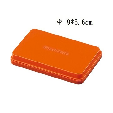 日本Shachihata 油性印台 顏料系 速乾 中型印台 9 × 5.6 cm(HGN-2 )綠