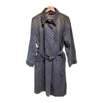 【二手精品 9.9成新】Gucci雙G提花棉質丹寧夾克(剪水洗標) 編號S363