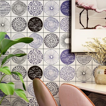 廚房防油貼紙耐高溫墻紙自粘防水防潮衛生間裝飾瓷磚墻貼現代簡約