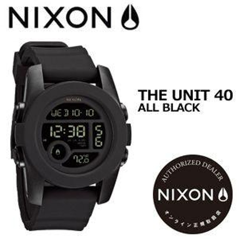 あすつく NIXON ニクソン 腕時計 正規取扱店/UNIT 40 ALL BLACK | LINE ...