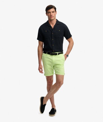 Superdry Men's Premium Regular Chino Shorts Green Size: 32