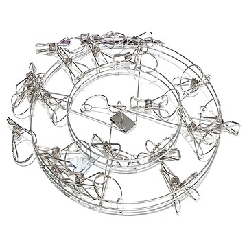 大金剛 特粗圓形白鐵雙層吊架 曬衣夾 20夾  CHN319  1個