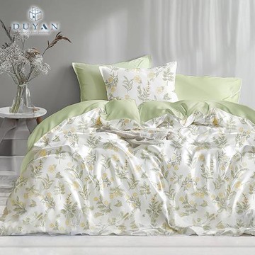 【DUYAN 竹漾】40支100%天絲特大床包三件組 花間若水 台灣製