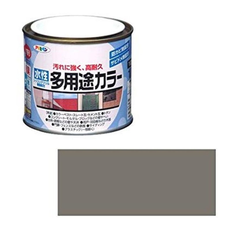 株式会社アサヒペン アサヒペン 水性多用途カラー 200ml 空色 塗料 ペンキ 屋内外 1回塗り 耐久性 外壁 木部 鉄部 サビ止め 防カビ 無臭  通販 LINEポイント最大GET | LINEショッピング