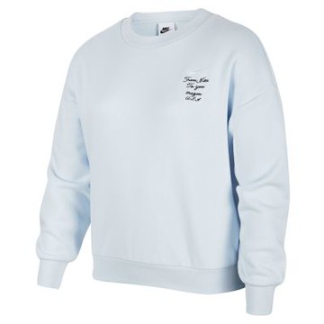 NIKE 長袖上衣 男童 女童 大童 大學T K NSW CREW FLC GCEL 藍 FV8449-423(2S4658)