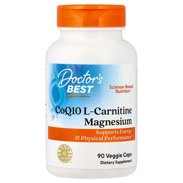 Doctor's Best, 輔酶 Q10 L-肉堿 + 鎂，90 粒素食膠囊