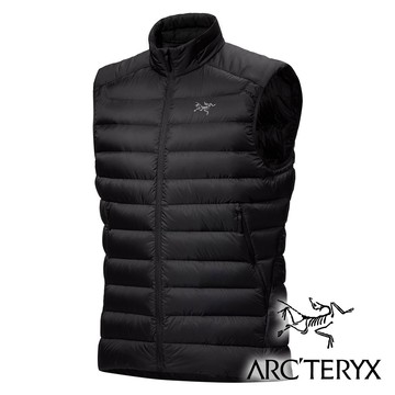 【Arc'teryx 始祖鳥】男Cerium羽絨立領背心(鵝絨FP850)『黑』X007455 戶外 露營 登山 健行 休閒 時尚 保暖 輕巧 便攜 鵝絨 羽絨背心