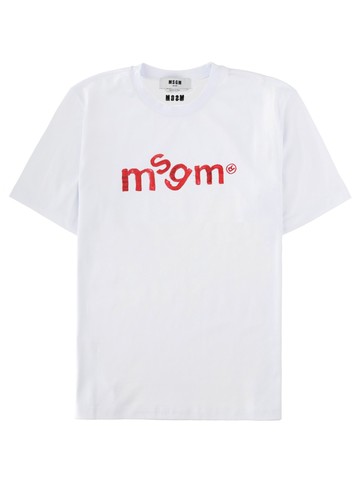 msgm t-shirt con logo