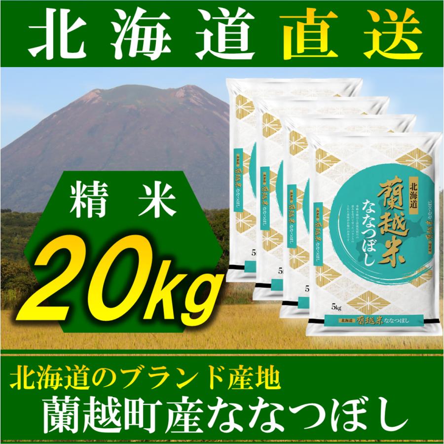 新米　お米 ななつぼし 蘭越産 北海道産 20kg 令和5年産