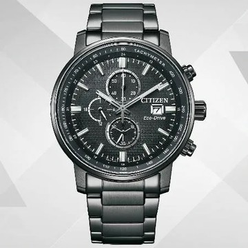 CITIZEN星辰 Chronograph系列 鐵窗花設計 光動能計時腕錶／CA0845-83E／43mm