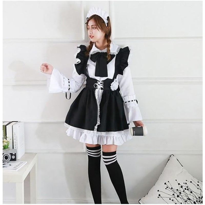 メイド服 2XL ロリータ ハロウィン コスプレ 仮装 ワンピース