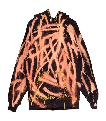 漂染連帽衫 / 黑色 / F尺寸 / hellcatpunks / hcp-pk-0055