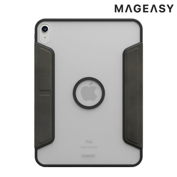 MAGEASY Apple iPad Pro 12.9 (2018~2022) Vivaz+M 多角度支架透明保護套 平板皮套 可站立 翻蓋 側翻 【愛瘋潮】