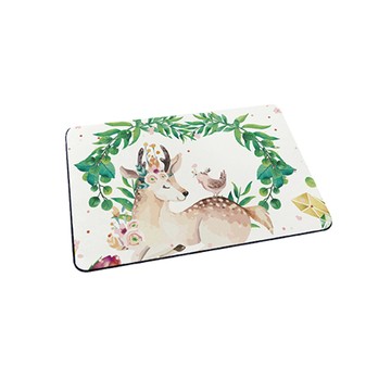 台灣製造 童話系列 軟式珪藻土地墊 吸水地墊-森林小鹿60*40*0.5cm_廠商直送