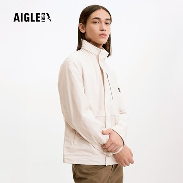 【AIGLE】男 抗UV防潑外套｜AG-2A105A138 淺卡其