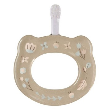 akachan honpo - HAMICO 環形寶寶牙刷-花苞-奶茶色