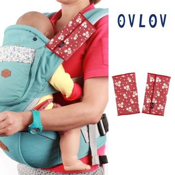 OVLOV 六層紗口水巾-櫻桃紅