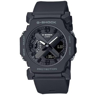 CASIO卡西歐 G-SHOCK 經典造型 輕薄雙顯腕錶-黑 GA-2300-1A