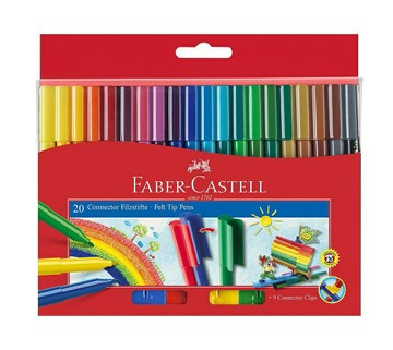 德國 Faber-Castell 輝柏 11-200-A 連接筆 彩色筆 (20色)【APP滿額下單4%點數(單一帳號最高1000點)】7/31止