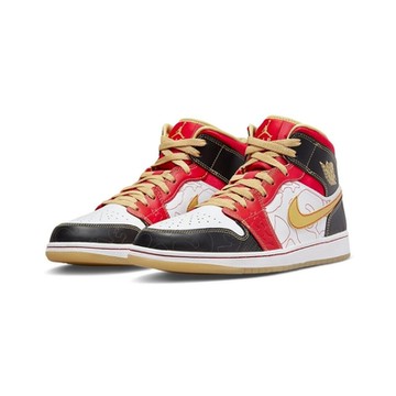 Nike Air Jordan 1 Mid SE GC 喜慶 紅白黑 金勾  AJ1 黑白 中國風 休閒鞋 男鞋 DV0576-176