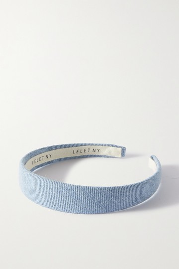 LELET NY - Gwyneth Petite Denim Headband - Blue - one size