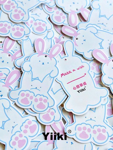 雲仔皮絨繩許願書籤 書籤 祝福卡片 許願卡片