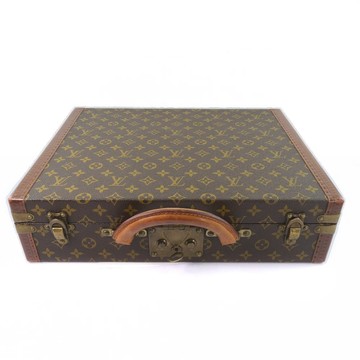 【日本直送】【LOUIS VUITTON】LV 總統公事包 M53012 Monogram 帆布 棕色 中性款【二手】