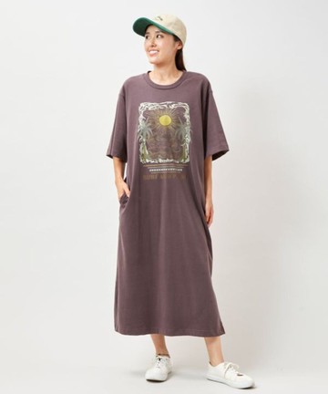 【熱門預購】 夏威夷景緻印花洋裝(4色) 4CG-5301