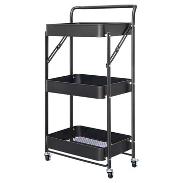 dayneeds 日需百備 繽紛多彩三層折疊推車 SBK4529377BK  1  黑色