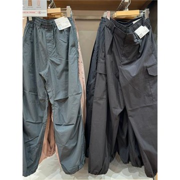 試衣間休閑闊腿褲 2024新款復古傘褲寬腿褲寬松直筒工裝褲464888