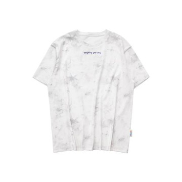 嬉游記原創 2025新款涼感通勤圓領短袖T恤女寬松休閑情侶印花上衣