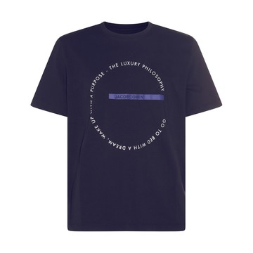 Jacob Cohen - Navy Blue Cotton T-shirt