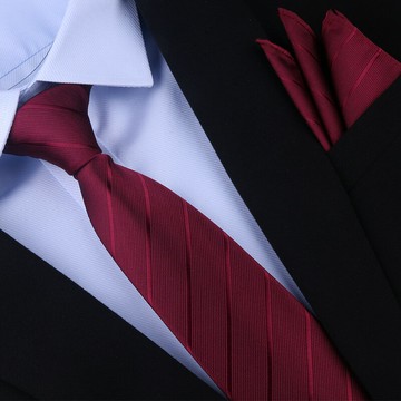 正裝懶人拉鏈領帶男酒紅色韓版結婚新郎窄易拉得免打結拉鏈式男士