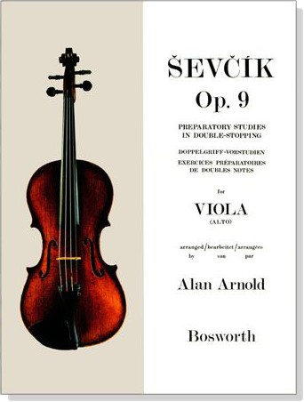 【學興書局】Sevcik 賽夫西克 雙音預備練習 Op.9 中提琴 Viola