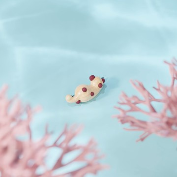豆丁海馬 - 實木製髮夾 / 海洋系列飾品