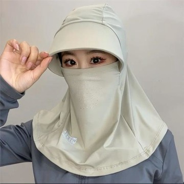 【下單立減50】全臉遮陽帽子女夏季防曬帽戶外騎行護頸面罩太陽帽