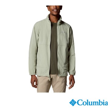 Columbia 哥倫比亞 男款-超防曬UPF50防潑水風衣-灰綠 UWE71680GG/JS