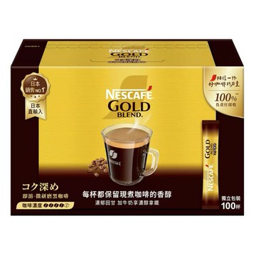 雀巢金牌微研磨咖啡隨行包深烘焙風味 2公克 X 100包