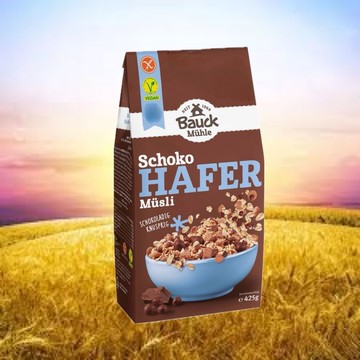 【德國寶客BauckHof】無麩質綜合巧克力燕麥片 425g/包