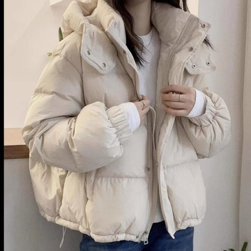 女士棉服 加厚保暖外套 棉服女短款26新款韓版寬鬆大碼棉衣時尚連帽百搭薄款爆款棉襖潮1009