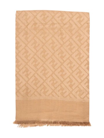 Fendi Ff Silk And Wool Shawl Accessories