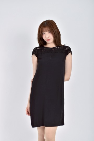 (S) zara禮服蕾絲黑色洋裝