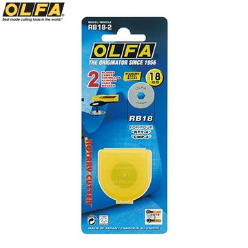 又敗家@日本OLFA圓形刀片RB18-2旋轉切刀替刃 RTY-4刀片 布料裁切刀 PRC-2刀片 滾刀替刃 18mm圓形刀片【全館299超取免運】【APP下單點數4倍送】